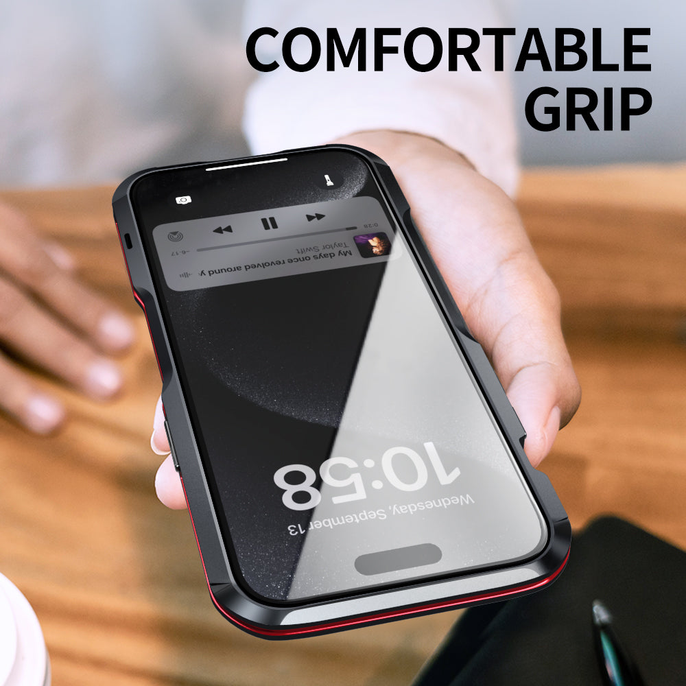 Metal Frame Bumper iPhone Case – Aluminum Detachable Heat Dissipation Cover for iPhone Models, Sleek and Durable Protection