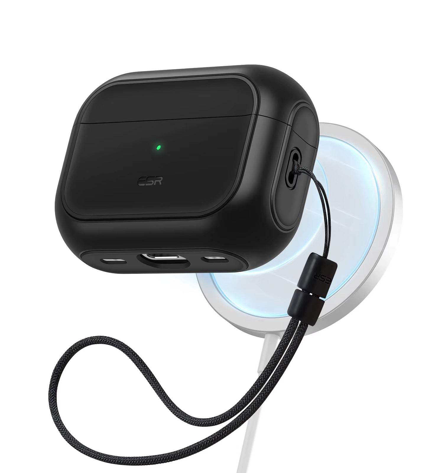 Premium MagSafe Case for AirPods Pro 2, with Lanyard, Compatible with AirPods Pro Series 2023, 2022, 2019 (USB-C & Lightning)