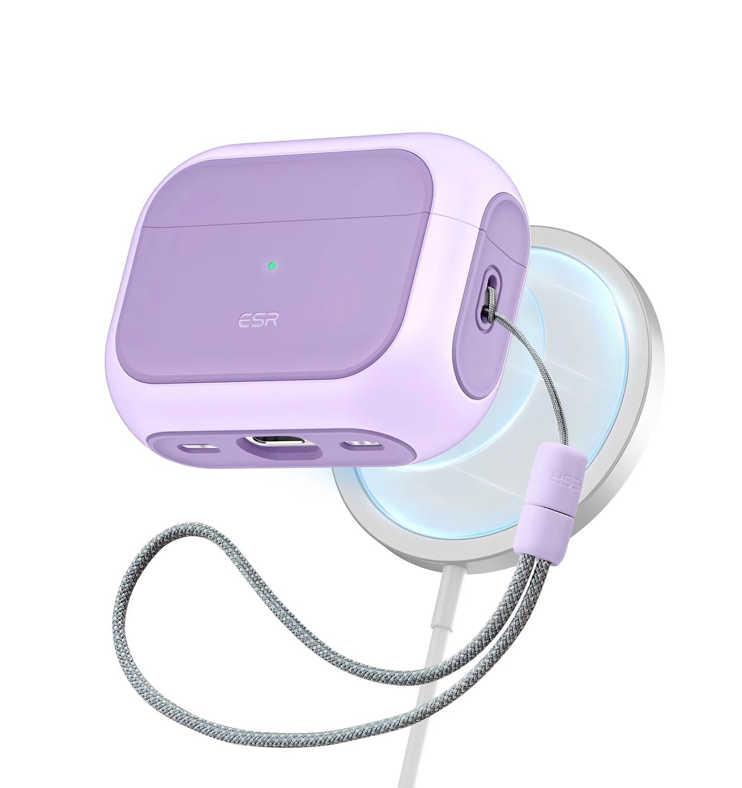 Premium MagSafe Case for AirPods Pro 2, with Lanyard, Compatible with AirPods Pro Series 2023, 2022, 2019 (USB-C & Lightning)