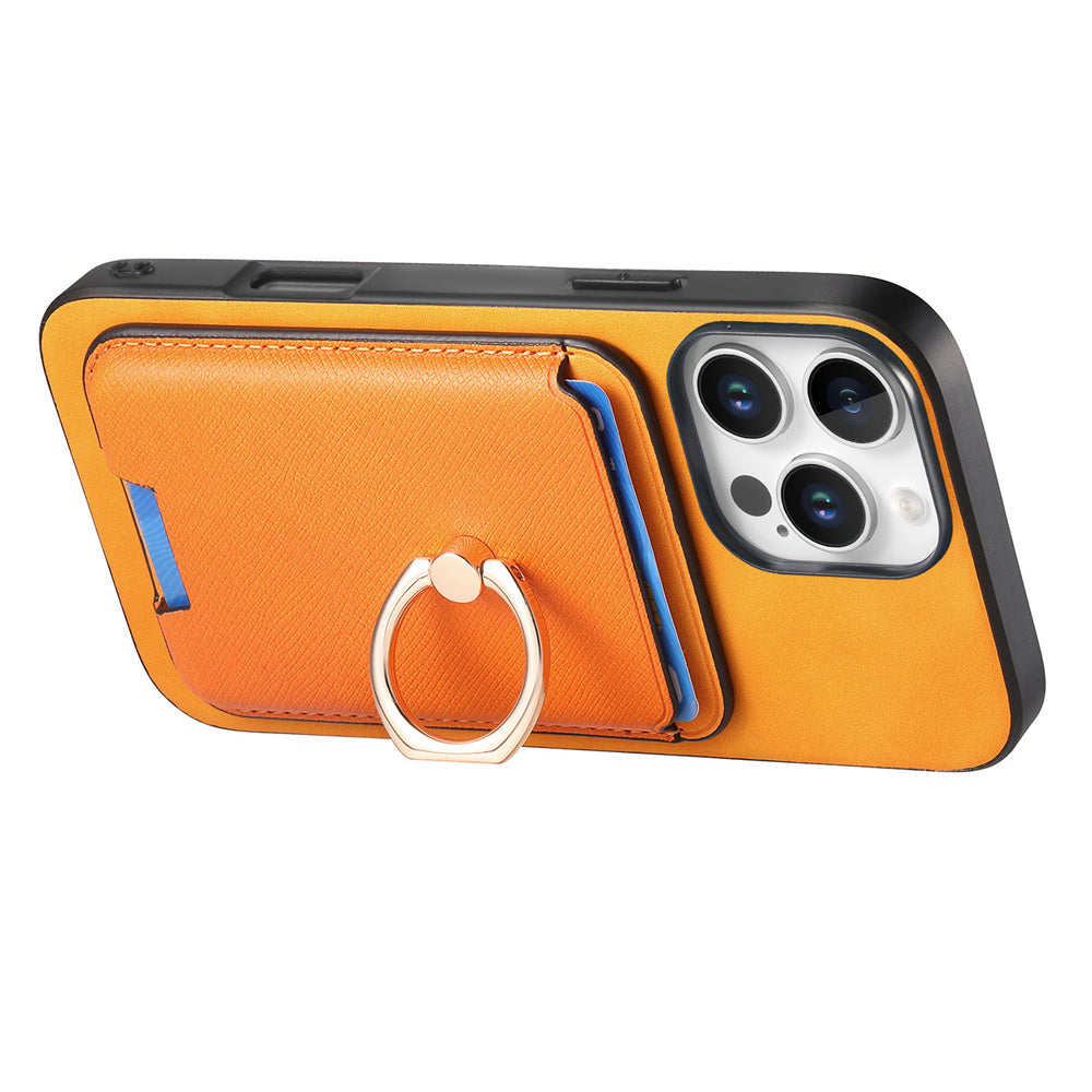 Luxury Detachable Magnetic Wallet iPhone Case – Card Holder, Ring Stand, Shockproof Protection for Secure and Convenient Use