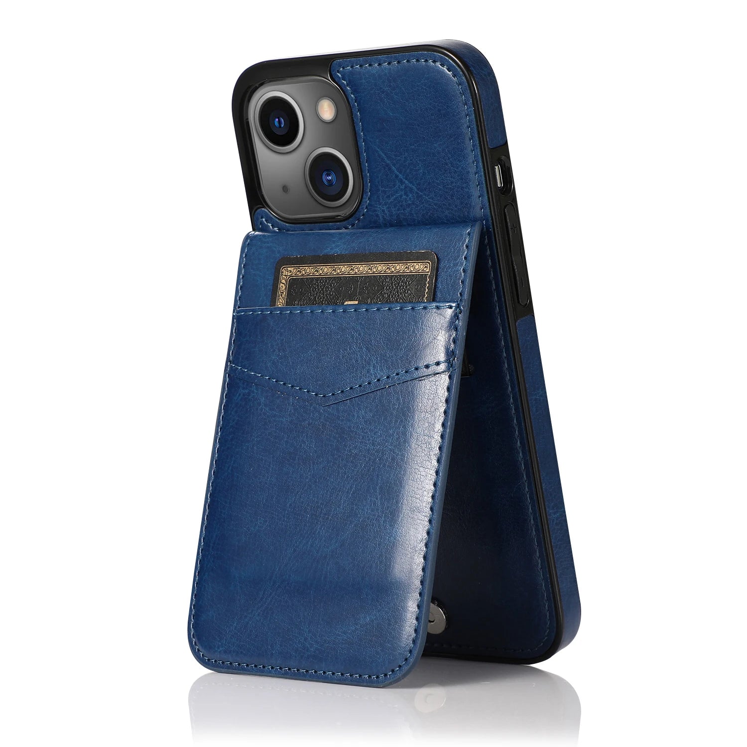 Luxury Flip Leather Wallet iPhone Case – Credit Card Holder, Kickstand, Premium & Durable Protection | Case for iPhone