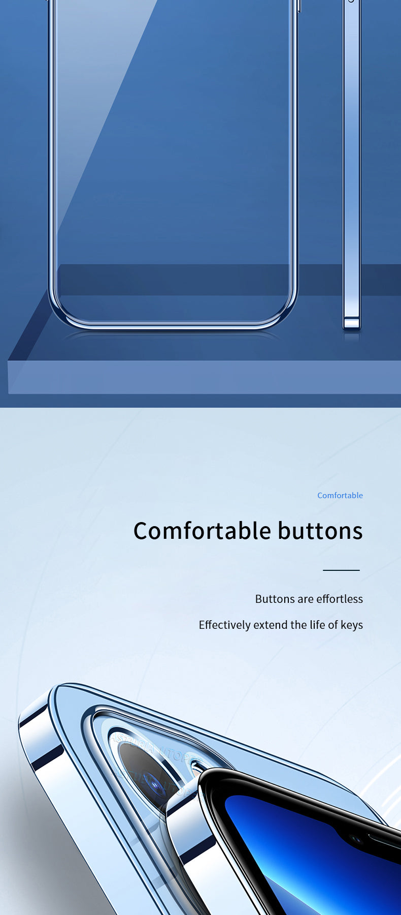 Luxury Clear Shockproof iPhone Case - Ultra-Thin, MagSafe Compatible, Camera Lens Protection, Transparent Hard PC Cover,