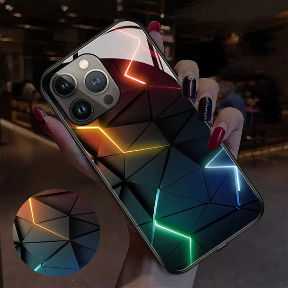 Premium Apple iPhone Case, MagSafe Compatible, Camera Lens and Screen Protection, Ultra Thin, Shockproof, Magnetic, Full All Around Protection, Voice-Activated LED Cover