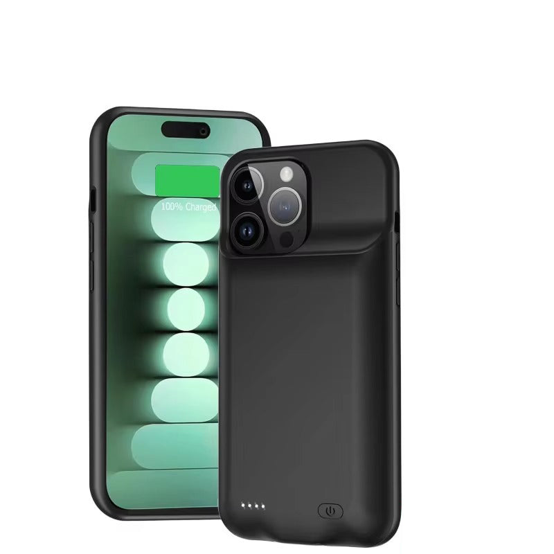 High Capacity Apple iPhone Case MagSafe Compatible, Camera Lens & Screen Protection, Ultra Thin Shockproof Magnetic Full All Around Protection Charging Cover with Built-In Battery