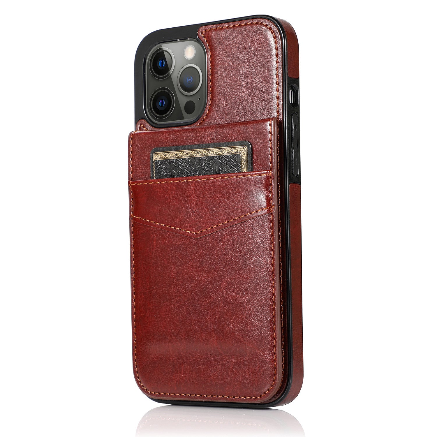 Luxury Flip Leather Wallet iPhone Case – Credit Card Holder, Kickstand, Premium & Durable Protection | Case for iPhone