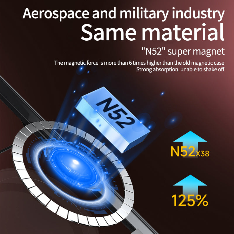 Luxury Clear MagSafe iPhone Case - Magnetic Wireless Charging, Shockproof Cover, Durable Transparent Design | Case for iPhone