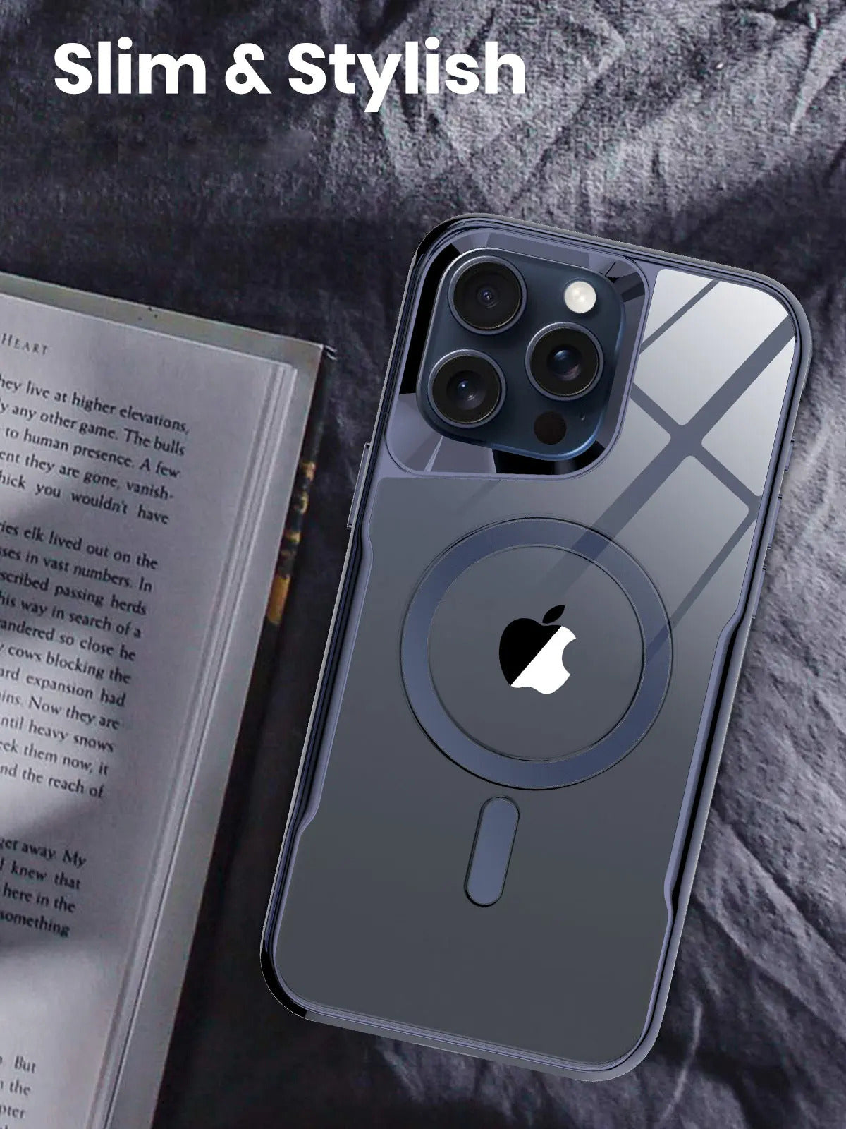 Luxury Plating Frame MagSafe iPhone Case - Magnetic Transparent Cover, Wireless Charging Compatible Case for iPhone