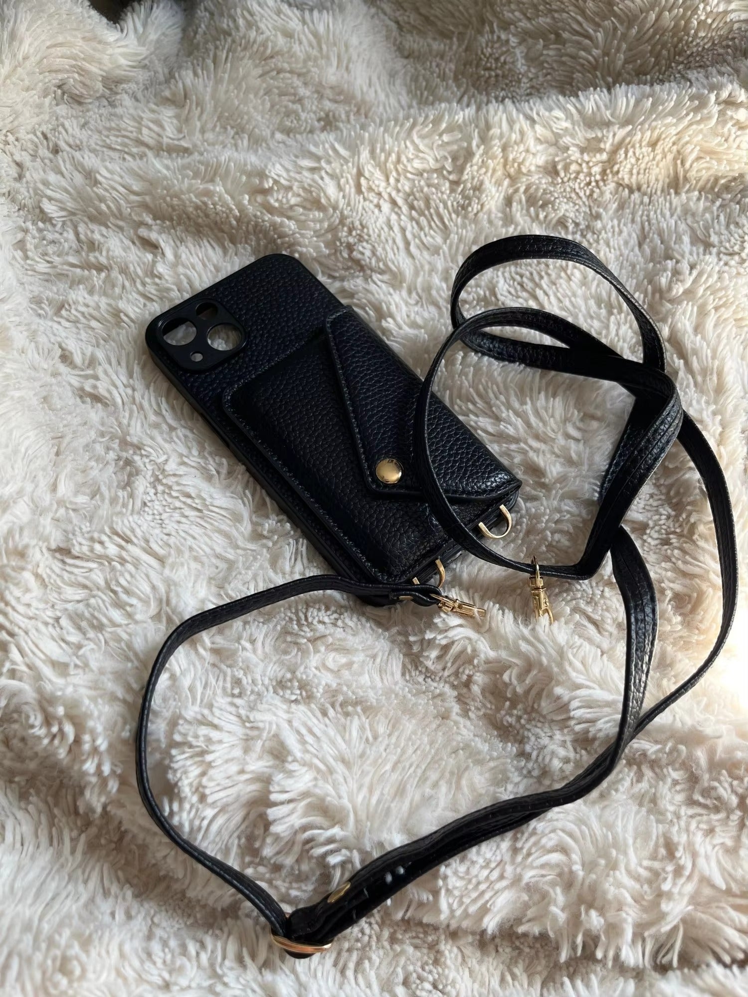 Premium Apple iPhone Case, MagSafe Compatible, Camera Lens & Screen Protection, Ultra Thin, Shockproof, Magnetic Full All Around Cover – Leather Crossbody Wallet with Card Holder Strap