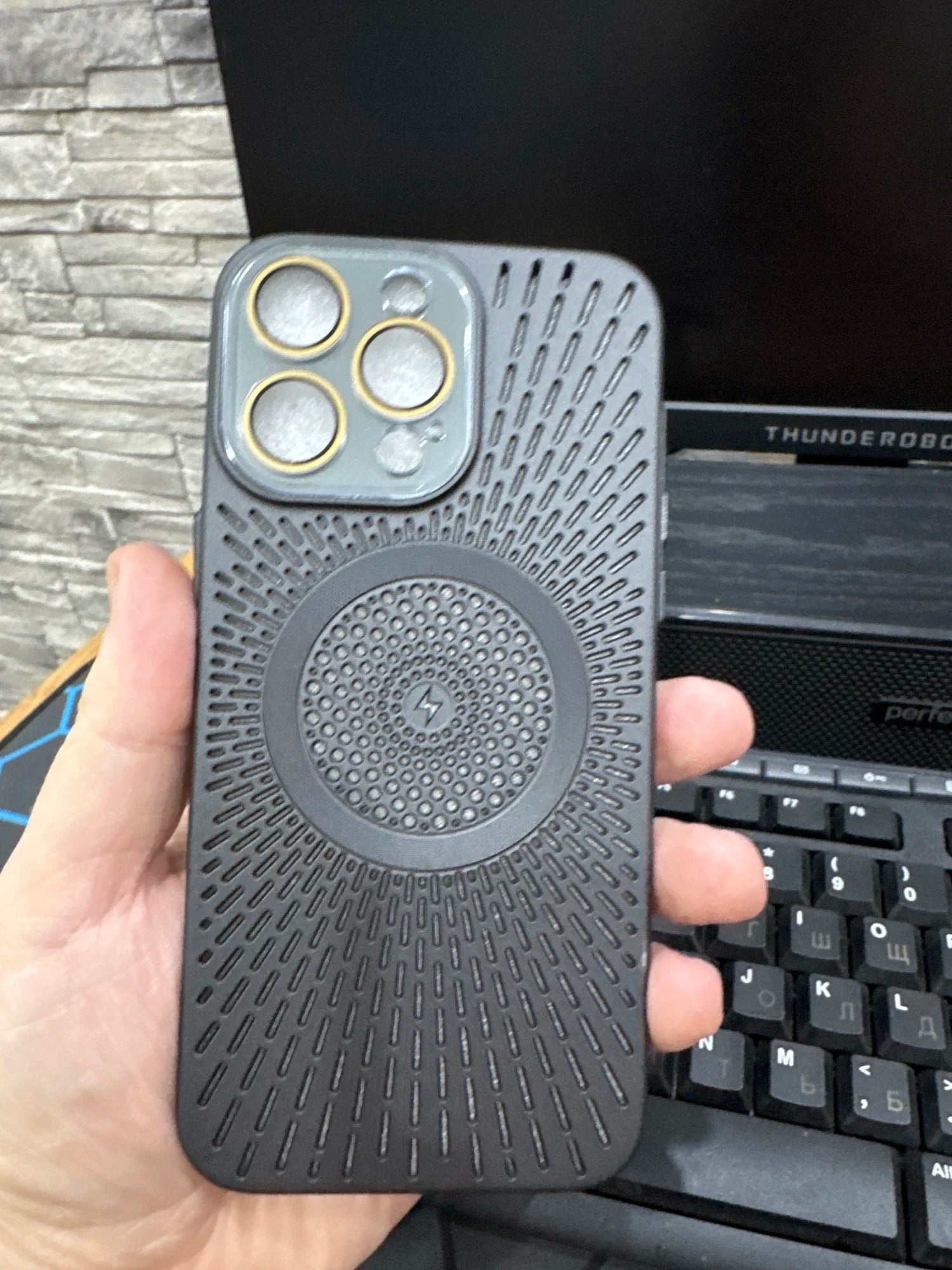 Premium Apple iPhone Case, MagSafe Compatible, Camera Lens & Screen Protection, Ultra Thin, Shockproof, Magnetic Full All Around Cover – Slim PC Case with Heat Dissipation, Wireless Charging & Titanium Lens Cover