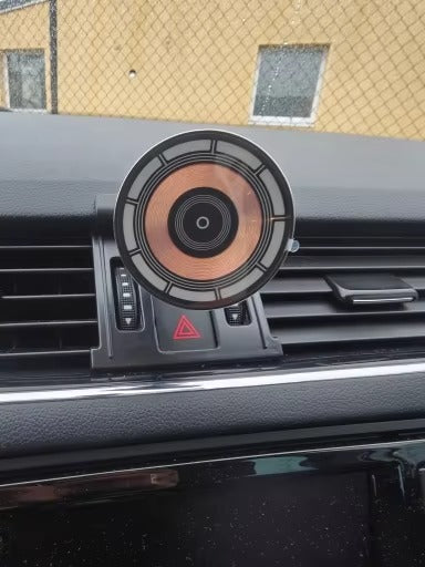 High-Speed 30W Magnetic Wireless Car Charger – Phone Holder Stand with Fast Charging, Dashboard or Vent Mount