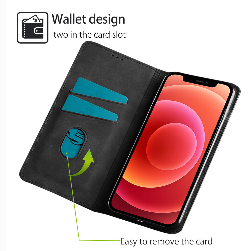 Luxury Magnetic Leather Flip iPhone Case – Premium Wallet Cover with Card Slots, and Magnetic Closure for iPhone Models