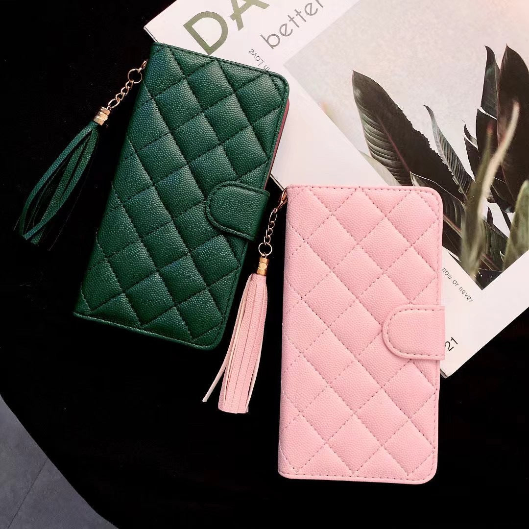 Luxury Wallet Flip Leather iPhone Case – Card Slot, Magnetic Closure, Shockproof Protection, and Premium Design for iPhone