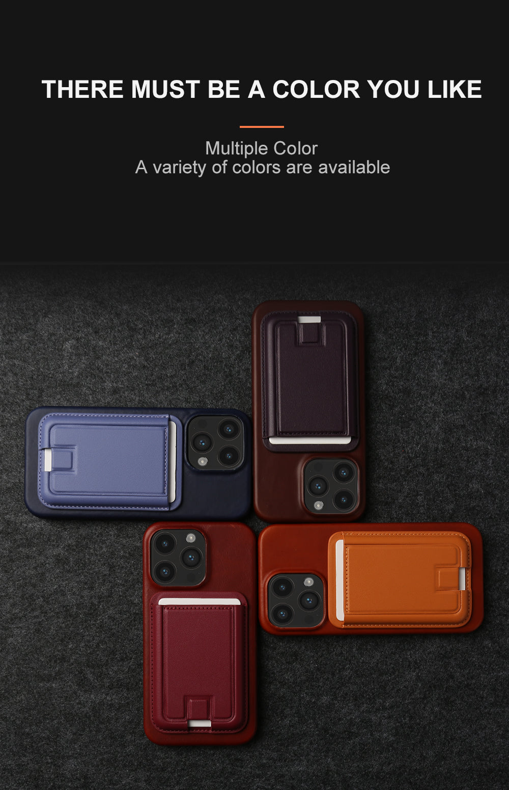 Luxury MagSafe Wallet iPhone Case– Genuine Leather, Magnetic Wireless Charging, Card Holder, Shockproof Protection, Premium Design for iPhone Models