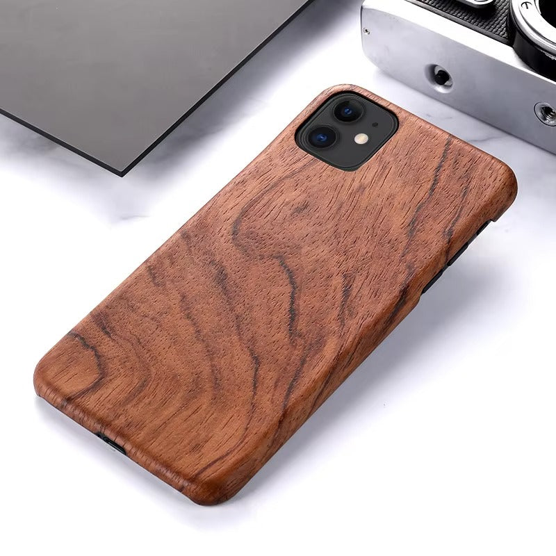 Premium Apple iPhone Case, MagSafe Compatible, Camera Lens Protection, Screen Protection, Ultra Thin, Shockproof, Magnetic, Full All Around Protection, Natural Bamboo Wood Cover