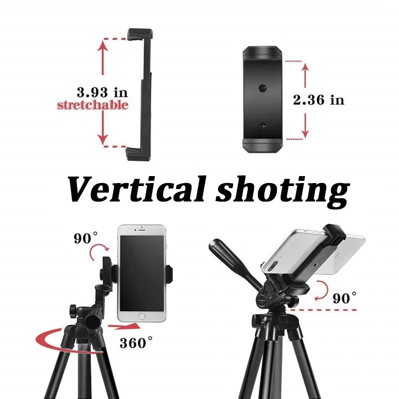 High Quality, 40-Inch, Universal Phone Tripod Lightweight Aluminum, Travel Stand for Photography Compatible with Apple iPhone