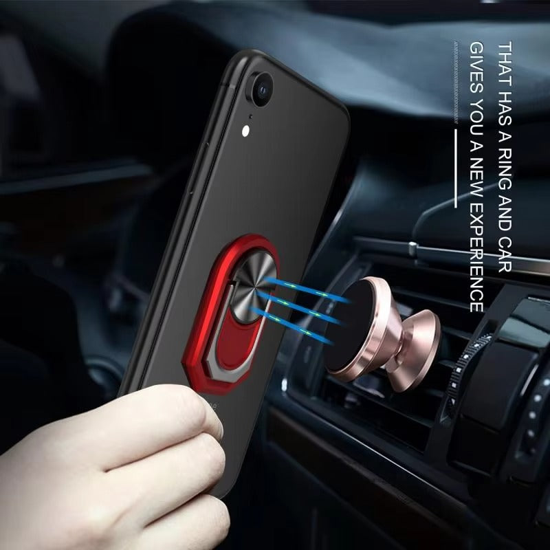 Premium, Metal Finger Ring Phone Holder – 180° Rotatable, Grip Stand Mount, Universal Smartphone Holder for Apple iPhone