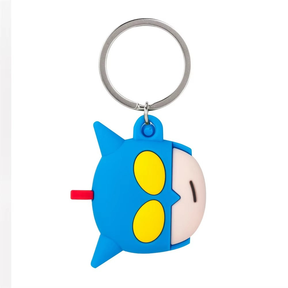 Cute Dog Cartoon Silicone AirTag Case – Soft Anti-Lost Protective Cover with Keychain Hook, Funny Tracker Shell for Kids, Teens & Adults