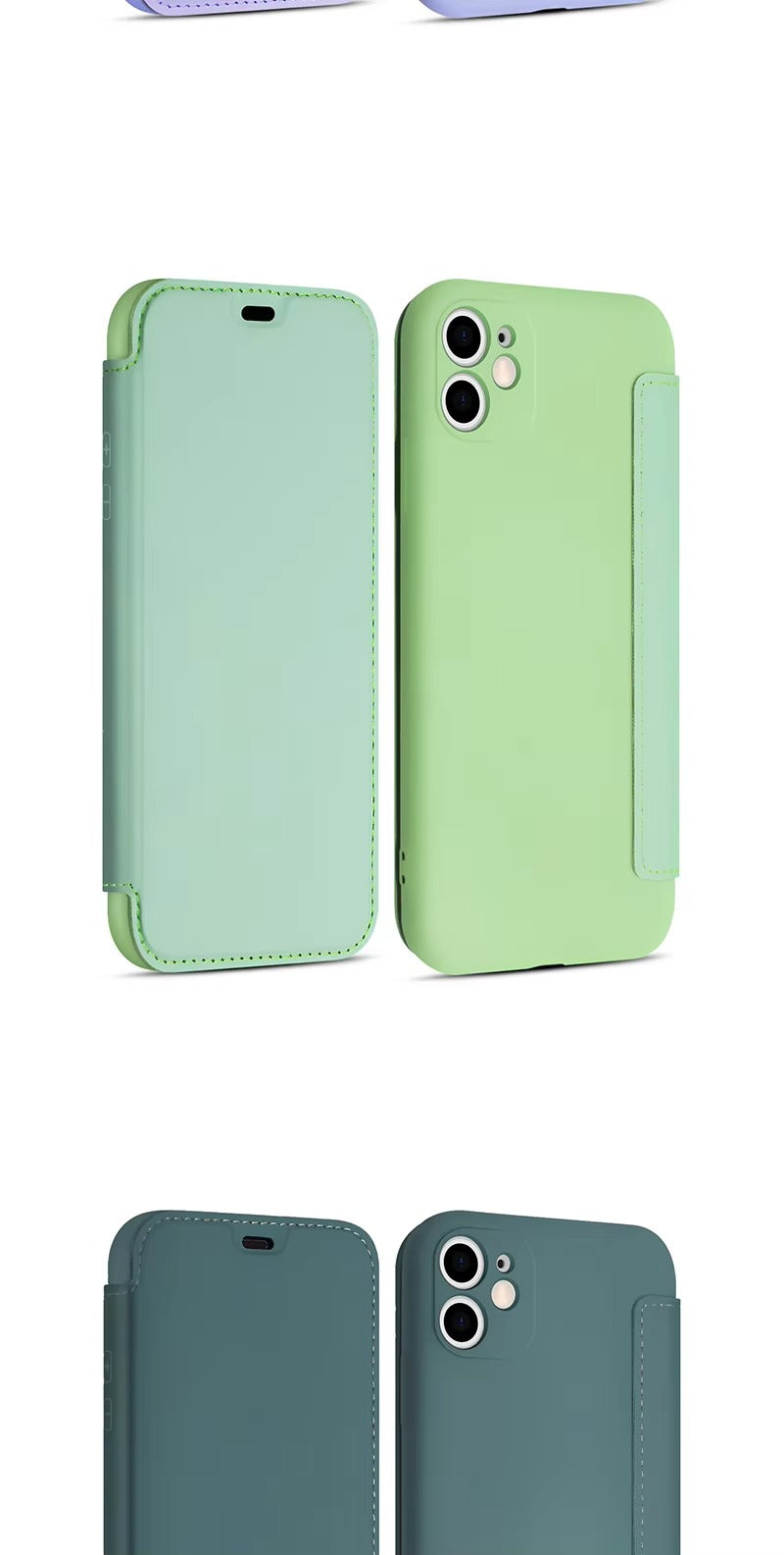 Luxury Apple iPhone Case, MagSafe Compatible, Camera Lens and Screen Protection, Ultra Thin, Shockproof, Magnetic, Full All Around Protection, Flip Silicone Card Cover