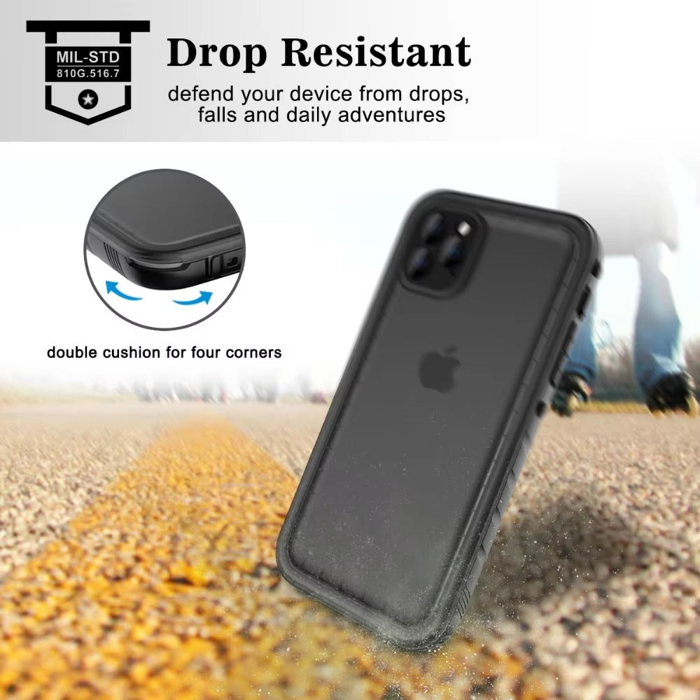 Premium Apple iPhone Case MagSafe Compatible, Camera Lens & Screen Protection, Ultra Thin Shockproof Magnetic Full All Around Protection Cover with Waterproof Strap for Diving