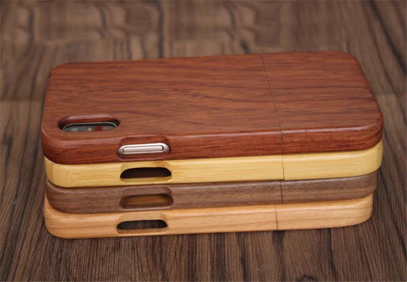 Luxury Apple iPhone Case, MagSafe Compatible, Camera Lens Protection, Screen Protection, Ultra Thin, Shockproof, Magnetic, Full All Around Protection, Wooden Back Cover