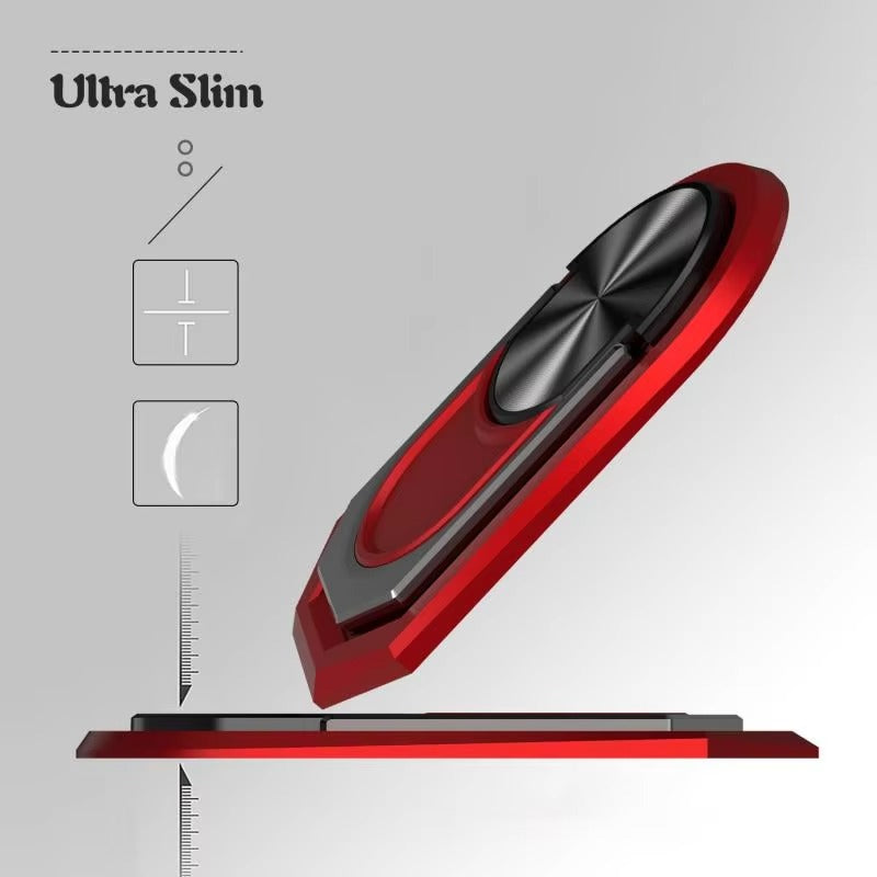 Premium, Metal Finger Ring Phone Holder – 180° Rotatable, Grip Stand Mount, Universal Smartphone Holder for Apple iPhone
