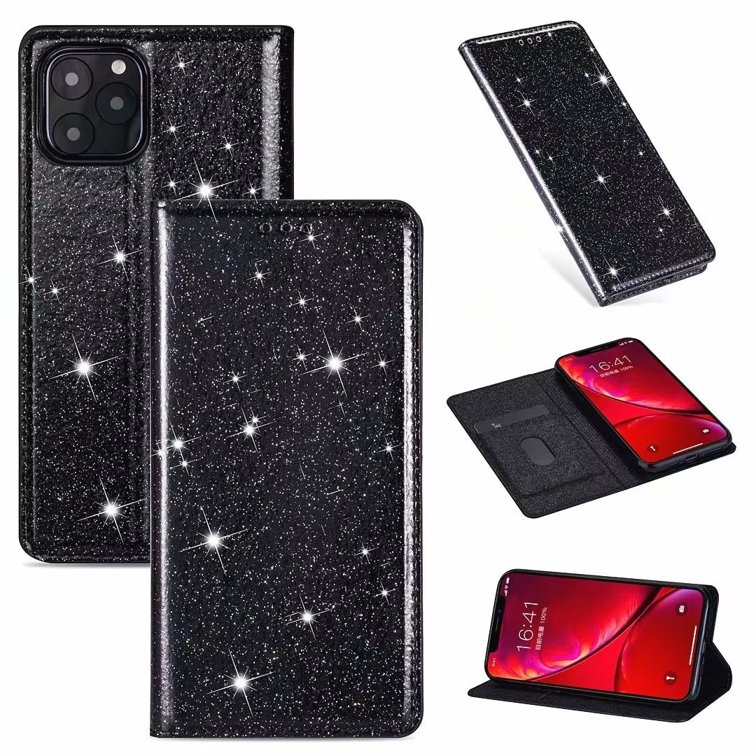 Luxury Apple iPhone Case, MagSafe Compatible, Camera Lens and Screen Protection, Ultra Thin, Shockproof, Magnetic, Full All Around Protection, Bling Wallet Leather Cover
