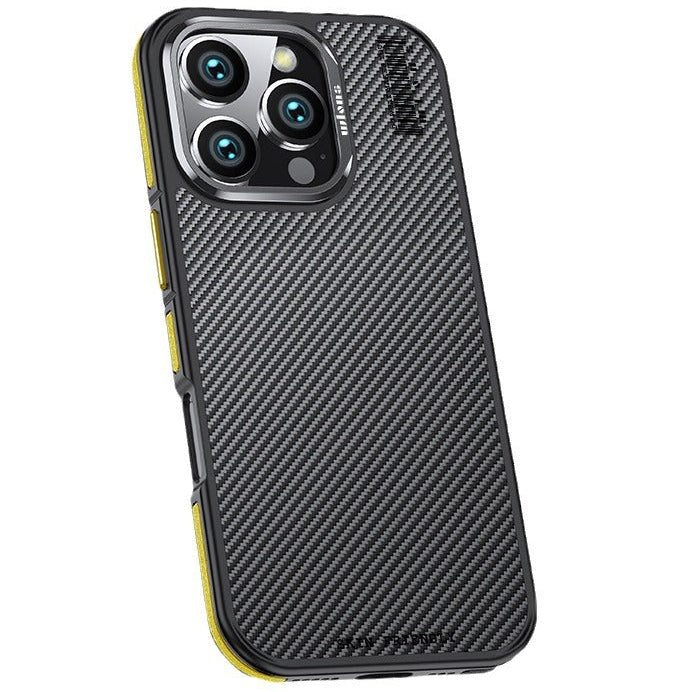 Premium 100% Aramid Fiber Kevlar iPhone Case – 600D Lightweight Compatible Ultra-Thin Protective Cover for iPhone Models