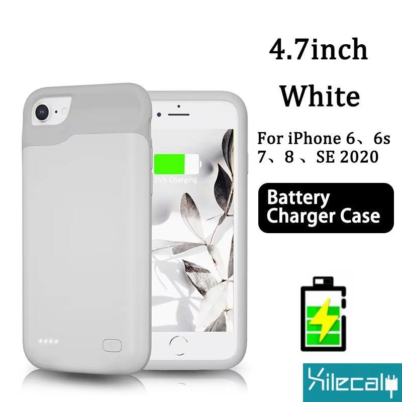 High Capacity Apple iPhone Case MagSafe Compatible, Camera Lens & Screen Protection, Ultra Thin Shockproof Magnetic Full All Around Protection Charging Cover with Built-In Battery