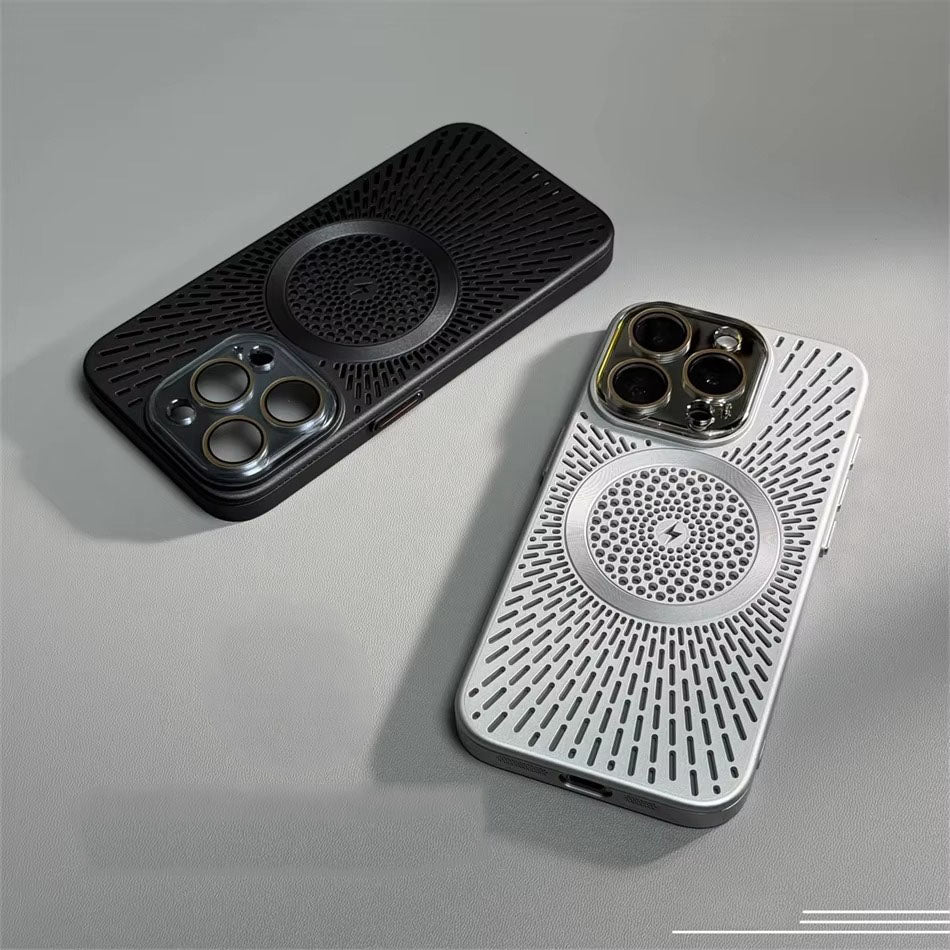 Premium Apple iPhone Case, MagSafe Compatible, Camera Lens & Screen Protection, Ultra Thin, Shockproof, Magnetic Full All Around Cover – Slim PC Case with Heat Dissipation, Wireless Charging & Titanium Lens Cover