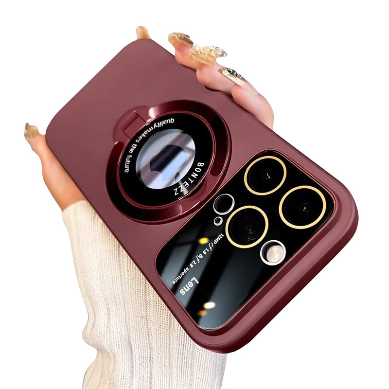 Premium Apple iPhone Case, MagSafe Compatible, Camera Lens and Screen Protection, Ultra Thin, Shockproof, Magnetic, Full All Around Protection, Magnetic Bracket Cover