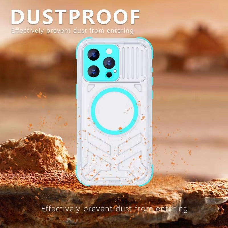 Luxury Apple iPhone Case MagSafe Compatible, Camera Lens & Screen Protection, Cover with IP68 Sealed Sport Design