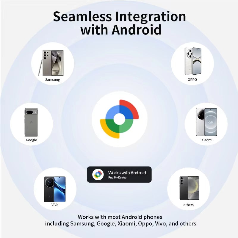 Smart Bluetooth GPS Tracker Compatible with Apple Find My – MFI Certified AirTag Replacement for Wallet, Keys, Bike, Bag – Anti-Lost Finder with Sound Alert & Long Battery Life