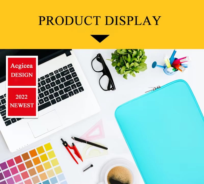 Premium Soft Laptop Bag for Notebook, MacBook Air, Pro, Retina – Protective Sleeve Case for 11, 12, 13, 14, 15, 15.6 Inch Computers, Slim and Lightweight