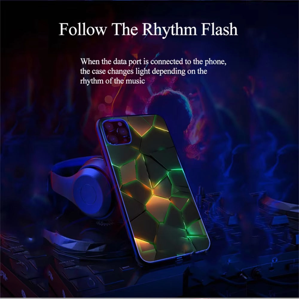 Premium Apple iPhone Case, MagSafe Compatible, Camera Lens and Screen Protection, Ultra Thin, Shockproof, Magnetic, Full All Around Protection, Voice-Activated LED Cover