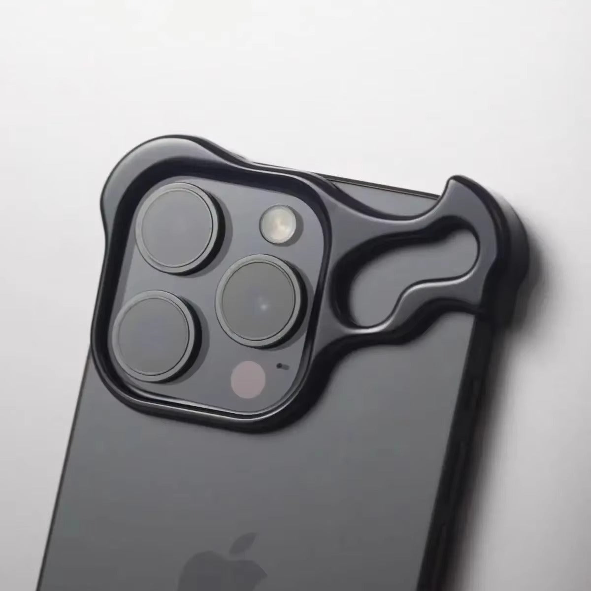 Luxury Metal Bumper Apple iPhone Case, MagSafe Compatible, Ultra Thin Magnetic Irregular Aluminum Frame and Lens Film Guard