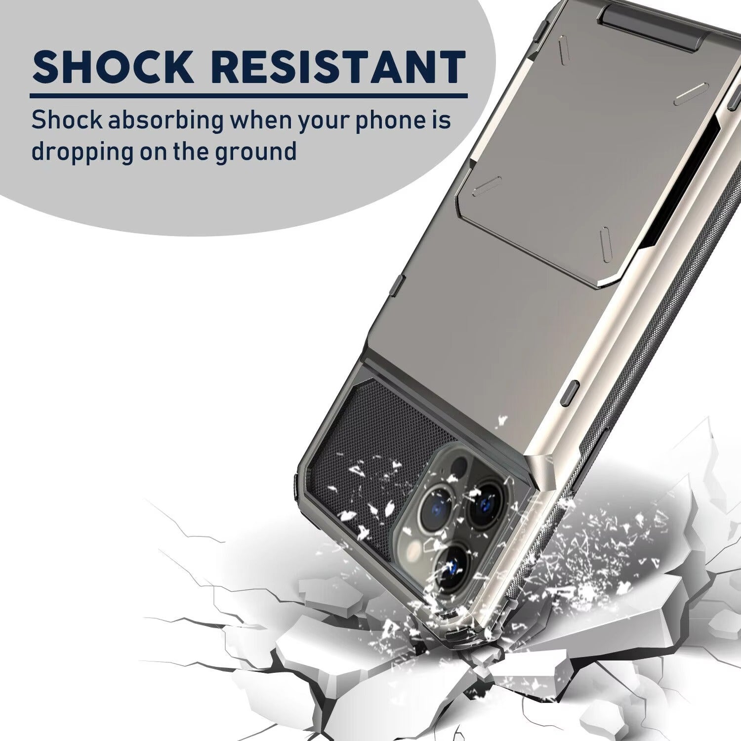 Robust Apple iPhone Case, MagSafe Compatible, Camera Lens and Screen Protection, Ultra Thin, Shockproof, Magnetic, Full All Around Protection, Hidden Wallet Card Cover