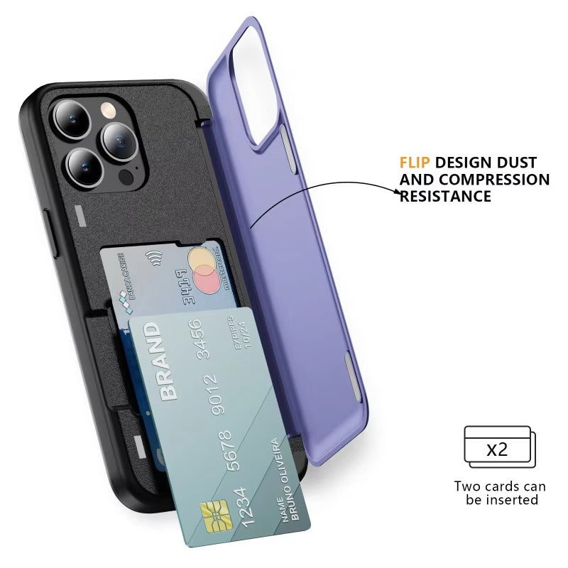 Robust Apple iPhone Case, MagSafe Compatible, Camera Lens and Screen Protection, Ultra Thin, Shockproof, Magnetic, Full All Around Protection, Flip Card Bracket Cover