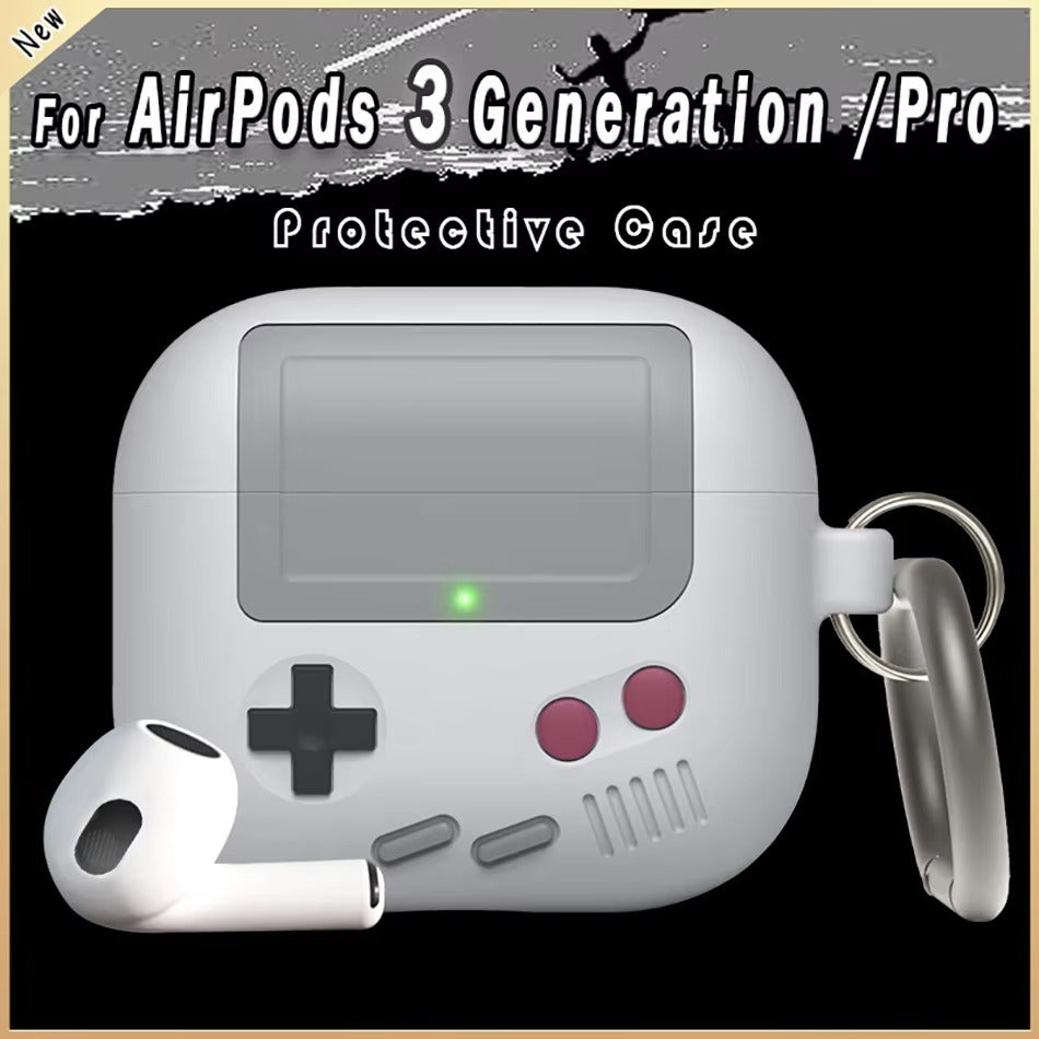 High-Quality Silicone Case for AirPods 3, and Pro – Fun, Game-Inspired Protective Cover, Shockproof Shell for 3rd Gen, Wireless Charging Case