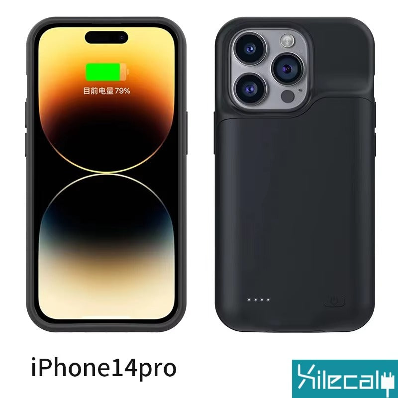 High Capacity Apple iPhone Case MagSafe Compatible, Camera Lens & Screen Protection, Ultra Thin Shockproof Magnetic Full All Around Protection Charging Cover with Built-In Battery