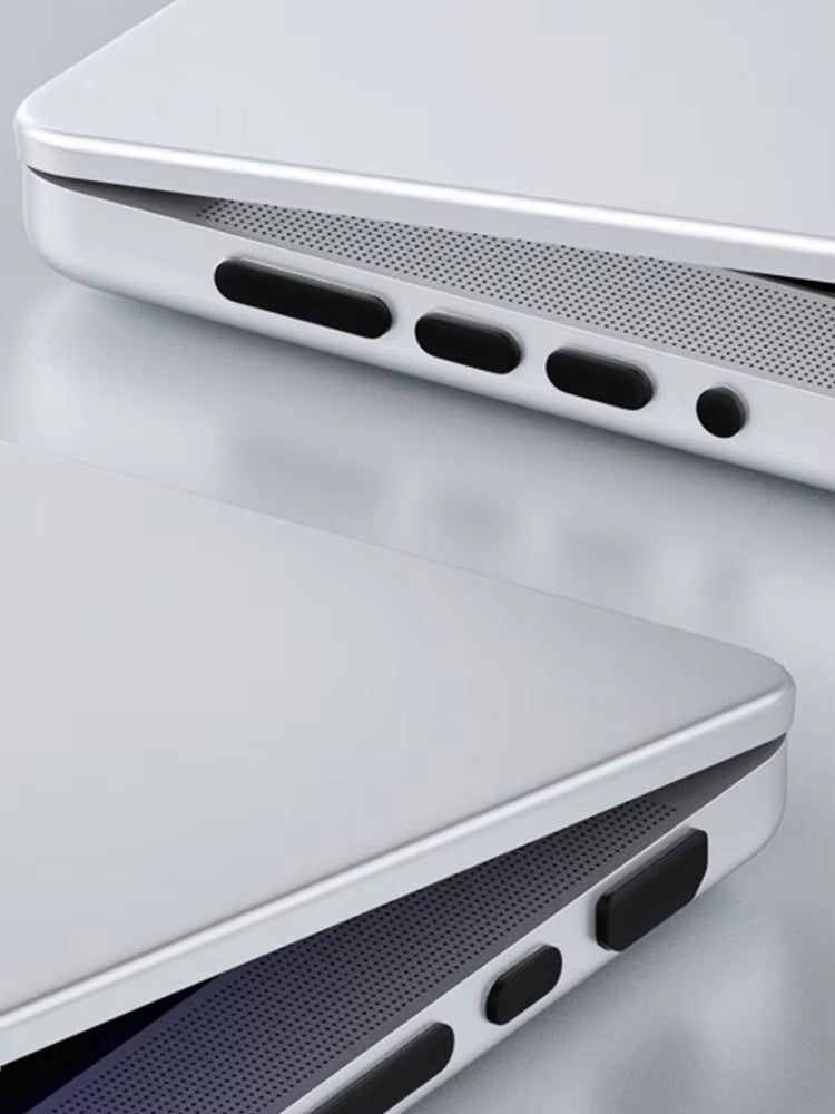 High-Quality Silicone Dust Plug Set for MacBook Pro – Anti-Dust Stopper Cover for 14, 16 Inch Laptops, M3, M4 Chip Compatible, Port Protection Accessories