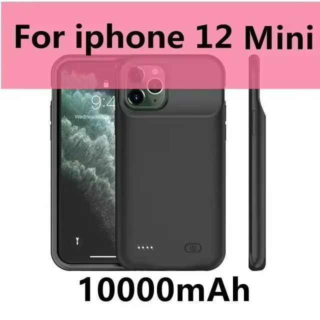 Robust Apple iPhone Case MagSafe Compatible, Camera Lens & Screen Protection, Ultra Thin Shockproof Magnetic Full All Around Protection Cover with 10000mAh Battery Charger