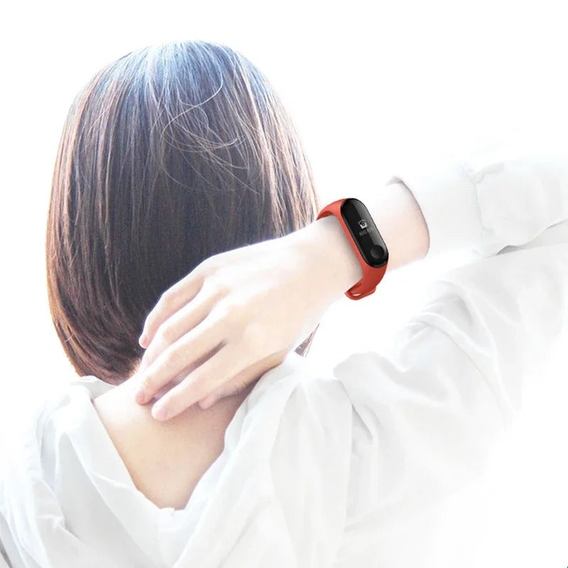 Comfort Fit Silicone Strap – Replacement Wristband for Smart Fitness Tracker 7 6 5 4 3, Adjustable Smartwatch Band, Skin-Friendly, Durable Accessory