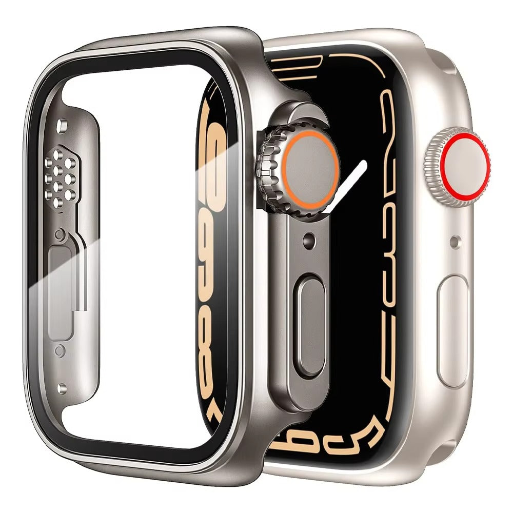Premium Smartwatch Case with Tempered Glass – Full Cover Shockproof Screen Protector, Ultra-Thin Touch-Sensitive Bumper for 40mm 41mm 44mm 45mm