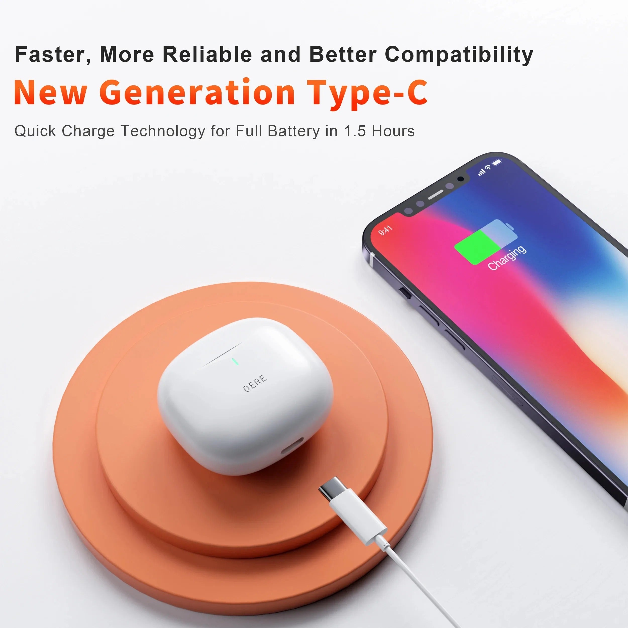 High Quality TWS Bluetooth 5.3 Earphones – 13mm Driver, 4 Mic ENC, Touch Control, LED Display, HiFi Bass, 28H Battery, Waterproof Wireless Headphones
