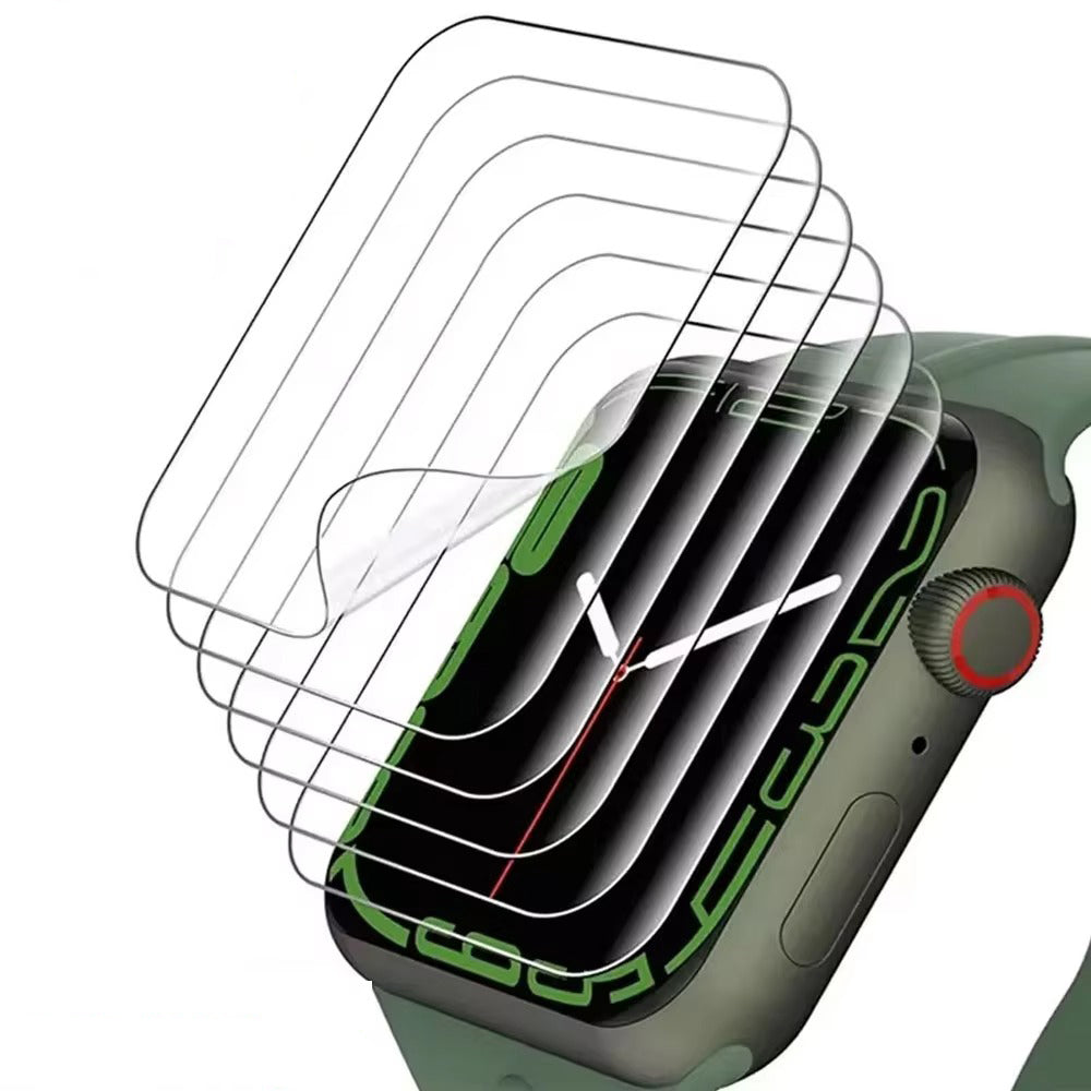 Ultra-Thin Hydrogel Screen Protector for Apple Watch – Edge-to-Edge Flexible Film, Anti-Scratch, Bubble-Free, HD Clarity, Water & Dust Resistant, Not Glass