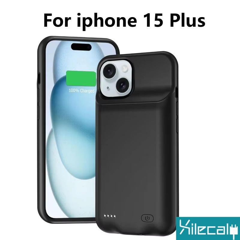 High Capacity Apple iPhone Case MagSafe Compatible, Camera Lens & Screen Protection, Ultra Thin Shockproof Magnetic Full All Around Protection Charging Cover with Built-In Battery
