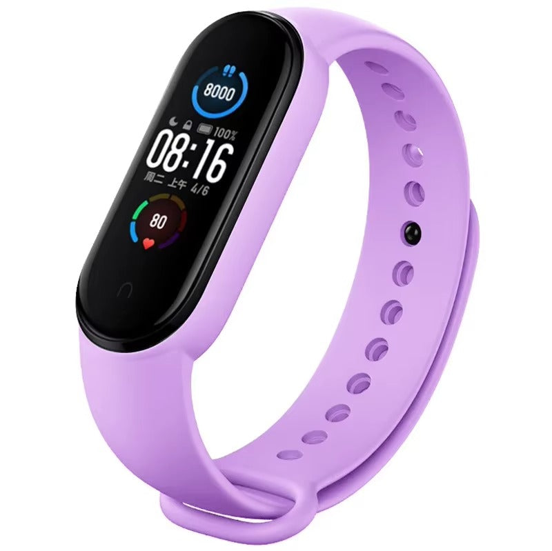 Comfort Fit Silicone Strap – Replacement Wristband for Smart Fitness Tracker 7 6 5 4 3, Adjustable Smartwatch Band, Skin-Friendly, Durable Accessory