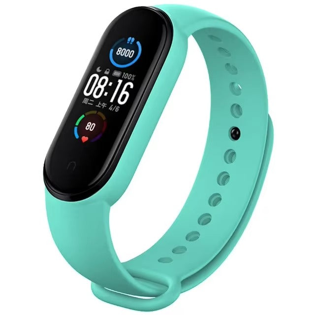 Comfort Fit Silicone Strap – Replacement Wristband for Smart Fitness Tracker 7 6 5 4 3, Adjustable Smartwatch Band, Skin-Friendly, Durable Accessory