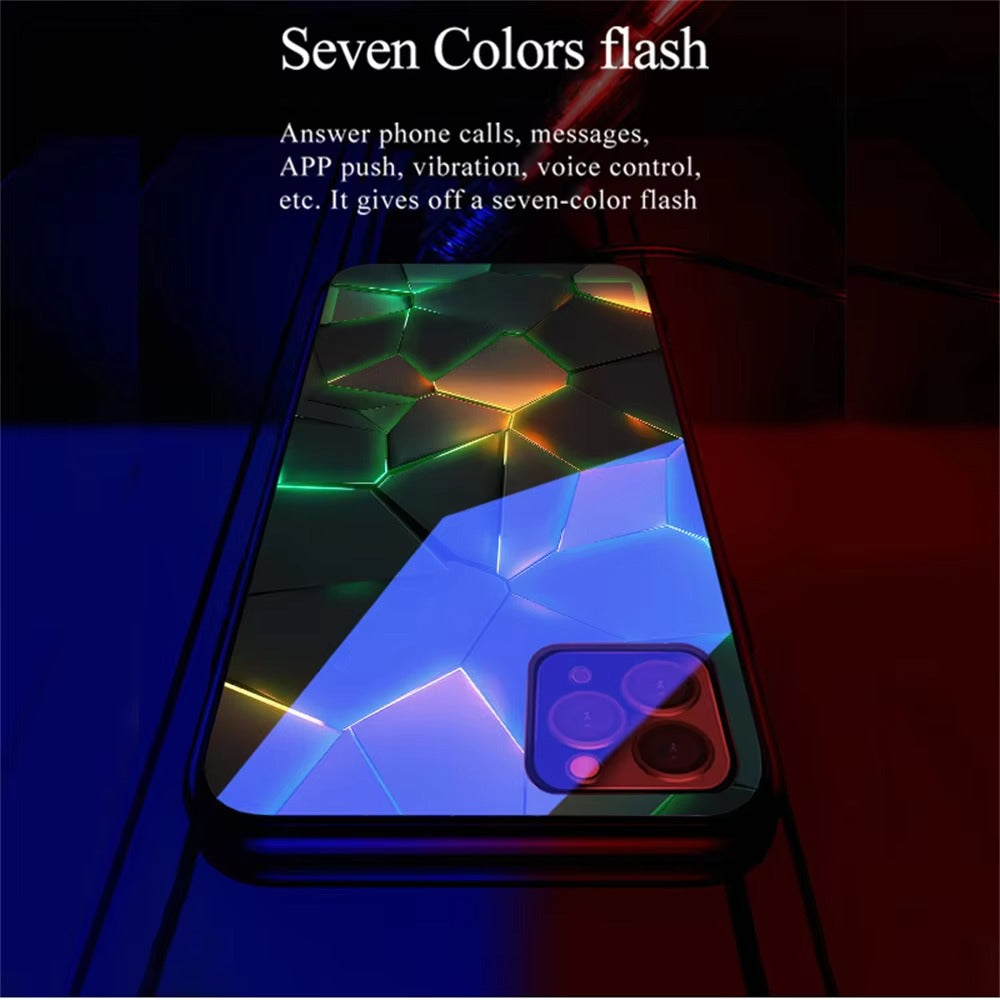 Premium Apple iPhone Case, MagSafe Compatible, Camera Lens and Screen Protection, Ultra Thin, Shockproof, Magnetic, Full All Around Protection, Voice-Activated LED Cover