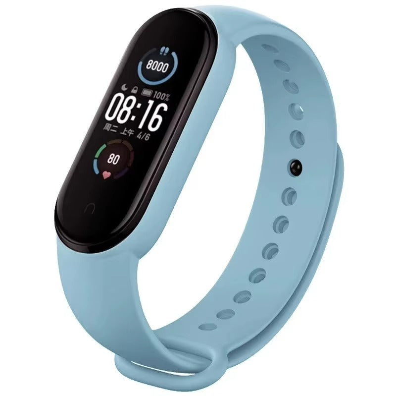 Comfort Fit Silicone Strap – Replacement Wristband for Smart Fitness Tracker 7 6 5 4 3, Adjustable Smartwatch Band, Skin-Friendly, Durable Accessory